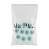 Max 10 Pieces Artificial Silk Rose Flower Heads Wedding Decor Sky Blue