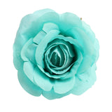 Max 10 Pieces Artificial Silk Rose Flower Heads Wedding Decor Sky Blue