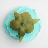 Max 10 Pieces Artificial Silk Rose Flower Heads Wedding Decor Sky Blue