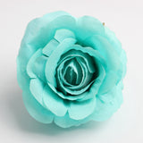 Max 10 Pieces Artificial Silk Rose Flower Heads Wedding Decor Sky Blue