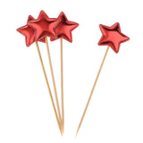 20 Pieces Star Cake Cupcake Topper for Birthday/Wedding Party Decor Red