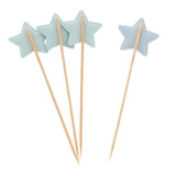 20 Pieces Star Cake Cupcake Topper for Birthday/Wedding Party Decor Bule2