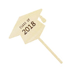 Rustic Wood Class of 2018 Cake Topper Graduation Celebration Party Supply #1