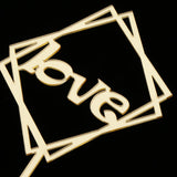 Max Romantic Love Letters Acrylic Wedding Cake Topper Party Supplier Gold