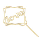 Max Romantic Love Letters Acrylic Wedding Cake Topper Party Supplier Gold