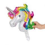 Max Unicorn Foil Balloon with Column Stand Base and Pole Set Table Decor Multi