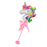 Max Unicorn Foil Balloon with Column Stand Base and Pole Set Table Decor Multi