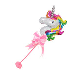 Max Unicorn Foil Balloon with Column Stand Base and Pole Set Table Decor Multi