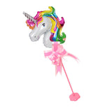 Max Unicorn Foil Balloon with Column Stand Base and Pole Set Table Decor Multi