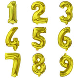 Digit Helium Foil Latex Balloons Baby Boy Birthday Party Decor Number 6