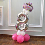 32 Digit Helium Ballons Number Foil Balloon Baby Birthday Decor Number 7