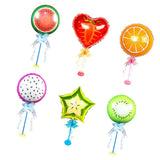 Fruit Foil Balloon Kit Stick Stand Base Pole Wedding Party Decor Watermelon