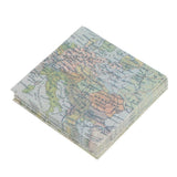 Maxbell Pack of 12 Map Style Candy Boxes With Jute Twine Wedding Birthday Party Favor