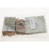 Maxbell Pack of 12 Map Style Candy Boxes With Jute Twine Wedding Birthday Party Favor