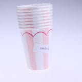 8Pcs Disposable Drinking Cups for Wedding Birthday Party Decoration Pink