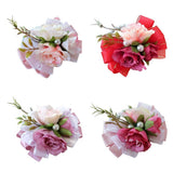 Max Bridal Wrist Corsage Bridesmaid Hand Flowers Wedding Party Prom Champagne