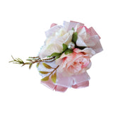 Max Bridal Wrist Corsage Bridesmaid Hand Flowers Wedding Party Prom Champagne