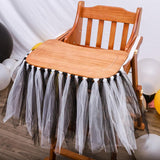 Max Lovely Tutu Skirt for High Chair Baby Shower Birthday Party Decorations