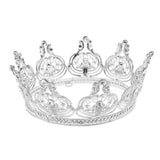 Max Women Girls Rhinestone Crystal Tiara Crown Wedding Hairband Accessory Silver