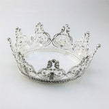 Max Women Girls Rhinestone Crystal Tiara Crown Wedding Hairband Accessory Silver