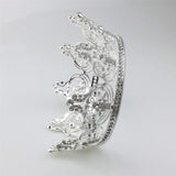Max Women Girls Rhinestone Crystal Tiara Crown Wedding Hairband Accessory Silver
