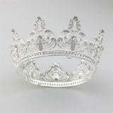 Max Women Girls Rhinestone Crystal Tiara Crown Wedding Hairband Accessory Silver
