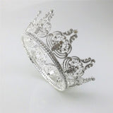 Max Women Girls Rhinestone Crystal Tiara Crown Wedding Hairband Accessory Silver