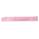 Bride to Be Satin Sash Hens Night Wedding Shower Party Accessories Pink