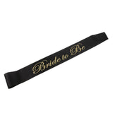 Bride to Be Satin Sash Hens Night Wedding Shower Party Accessories Black 2