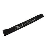 Hen Night Party Maid of honour Sash for Wedding Party Decorations Black 1