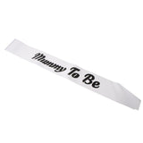 Mommy to be Stain Sash Baby Shower Gender Reveal Party Supplies White Black