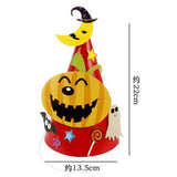 6pcs Funny Halloween Party Hat Cone Cap with Pumpkin Kids Party Fancy Dress