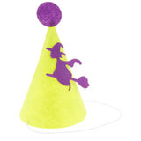 6pcs Halloween Kid Felt Cone Hat with Witch Party Costume Fancy Dress witch
