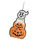 Happy Halloween Ghost Pumpkin Non-woven Halloween Holiday Hanging Decoration