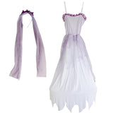 Max Halloween Zombie Ghost Bride Costume Dress Cosplay Halloween Fancy Dress