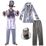 Max Zombie Gentlemen Costume Hat Set Adult Ghost Groom Halloween Fancy Dress