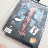 Max Halloween Kids Flame Skeleton Hooded Robe Costume Halloween Fancy Dress  L