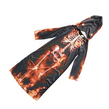 Max Halloween Kids Flame Skeleton Hooded Robe Costume Halloween Fancy Dress  XL