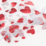 Max 100pcs Organza Love Heart Drawstring Gift Pouch Candy Bag Wedding Favor