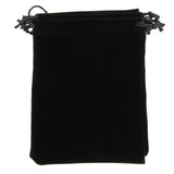 Max 10pcs Black Lint Cotton Jewelry Pouch Drawstring Bag Wedding Favor 13 x 18cm