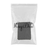 Max 10pcs Black Lint Cotton Jewelry Pouch Drawstring Bag Wedding Favor 13 x 18cm