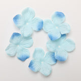 Max 500 Pieces Artificial Silk Rose Petals Wedding Flower Bicolor Blue