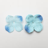 Max 500 Pieces Artificial Silk Rose Petals Wedding Flower Bicolor Blue