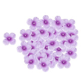 Max 500 Pieces Artificial Silk Rose Petals Wedding Flower Bicolor Purple
