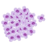 Max 500 Pieces Artificial Silk Rose Petals Wedding Flower Bicolor Purple
