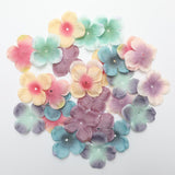 Max 500 Pieces Artificial Silk Rose Petals Wedding Flower Mixed Color