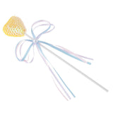 Max 6 Pieces Sequins Yellow Heart Bow Cake Topper Birthday Party Cupcake Picks