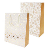 Max 6pcs Large Christmas Snowflake Deer Gift Bags Handle Tote Bags Party Favor