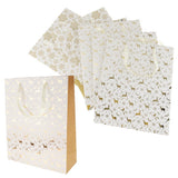Max 6pcs Large Christmas Snowflake Deer Gift Bags Handle Tote Bags Party Favor