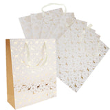 Max 6pcs Large Christmas Snowflake Deer Gift Bags Handle Tote Bags Party Favor